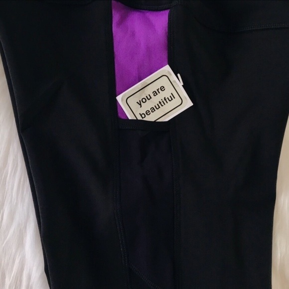 POP Fit Colorblock with Pocket Yoga Sport Pant Legging Small - Picture 2 of 5